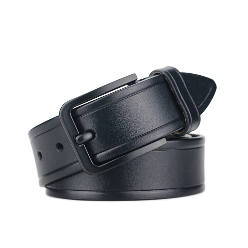 Men's Vintage Luxury Faux Leather Strap Classic Pin Buckle Belts  -  GeraldBlack.com