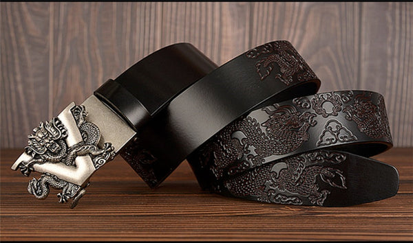 Men's Vintage Luxury Leather Cowhide Girden Fashion Noble Belt  -  GeraldBlack.com