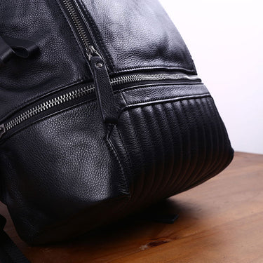 Men's Vintage The First Layer Of Leather Large Capacity Backpacks  -  GeraldBlack.com