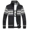 Men's Warm Patchwork Windbreaker Knitted Cardigan Sweaters Sweaters - SolaceConnect.com