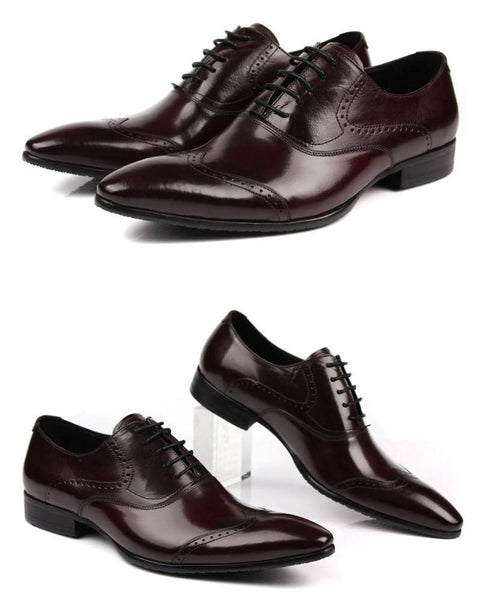 Men's White Patent Leather Carving Brogue Office Wedding Dress Shoes - SolaceConnect.com