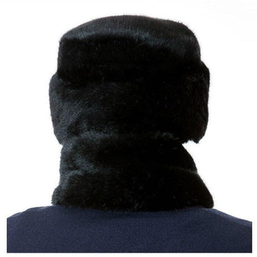 Men's Winter Casual Faux Fur Flat Cap Beanie Thick Claus Mink Hat - SolaceConnect.com