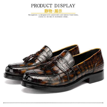Men's Winter Genuine Leather Wear Resistant Fashion Designer Loafers  -  GeraldBlack.com