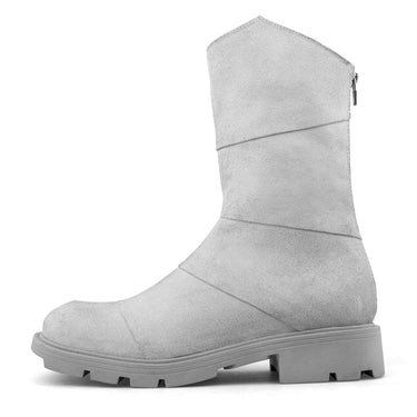 Men's Winter Military Combat Genuine Leather Round Toe Platform Boots  -  GeraldBlack.com