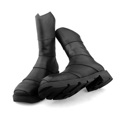 Men's Winter Military Combat Genuine Leather Round Toe Platform Boots  -  GeraldBlack.com