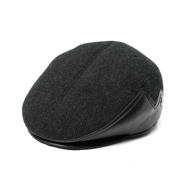 Men's Winter Thick Warm Baseball Peaked Cap with Ear Protection - SolaceConnect.com