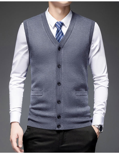 Men's Winter Warm Classic Style Business Fashion Thick Fleece Sweater  -  GeraldBlack.com