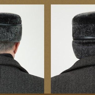 Men's Winter Warm Flat Imitation Mink Fur Cap with Ear Protection - SolaceConnect.com