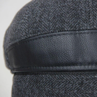 Men's Winter Wear Warm Woolen Baseball Cap with Windproof Ear Cover - SolaceConnect.com