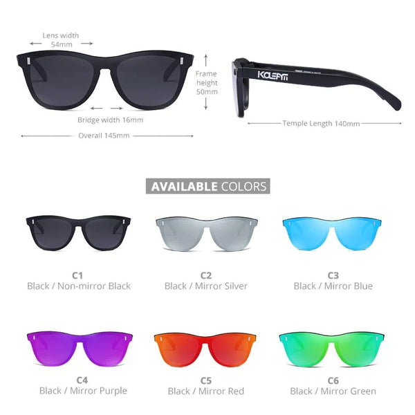 Men's Women's UV400 Eye-Popping Color Polarized Titanium Sunglasses - SolaceConnect.com