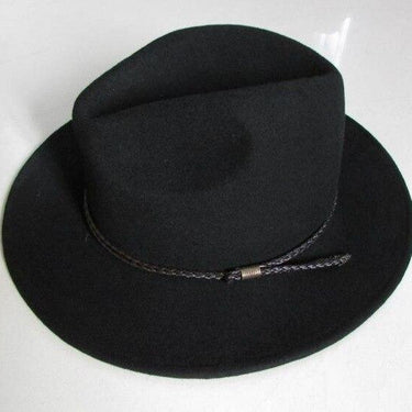 Men's Wrinkle-free Waterproof Wide Brim Knight Cowboy Fedora Hats - SolaceConnect.com