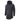 Men Slim Long section High collar Hooded Sweatshirt Extend Curved hem Solid black Cotton Casual Pullover Hoodies  -  GeraldBlack.com