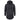 Men Slim Long section High collar Hooded Sweatshirt Extend Curved hem Solid black Cotton Casual Pullover Hoodies  -  GeraldBlack.com