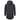 Men Slim Long section High collar Hooded Sweatshirt Extend Curved hem Solid black Cotton Casual Pullover Hoodies  -  GeraldBlack.com