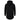 Men Slim Long section High collar Hooded Sweatshirt Extend Curved hem Solid black Cotton Casual Pullover Hoodies  -  GeraldBlack.com