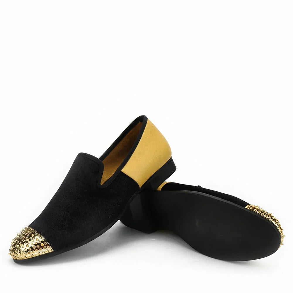 Men Solid Fashion Velvet Party and Wedding Loafers Shoes  -  GeraldBlack.com