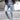 Men Streetwear Knee Ripped Skinny Jeans Hip Hop Fashion Destroyed Hole Designer Solid Color Stretch Denim Trousers  -  GeraldBlack.com