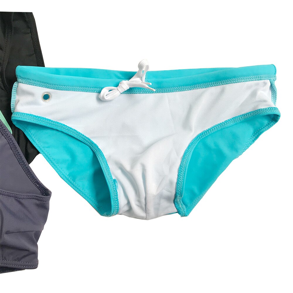 Men's Summer Solid Pattern Low Waist Sexy Tight Swimwear Briefs ...