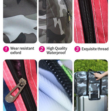 Men Women Storage Travel Bag Waterproof Durable Oxford Tote Duffel Bag Carry On Handbag Luggage  -  GeraldBlack.com