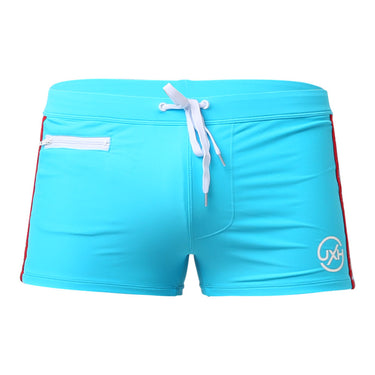 Mens Swimwear Push-Up Swimming Trunks Boxer With Pocket Breathable Swim Suit Speed Beach Shorts  -  GeraldBlack.com