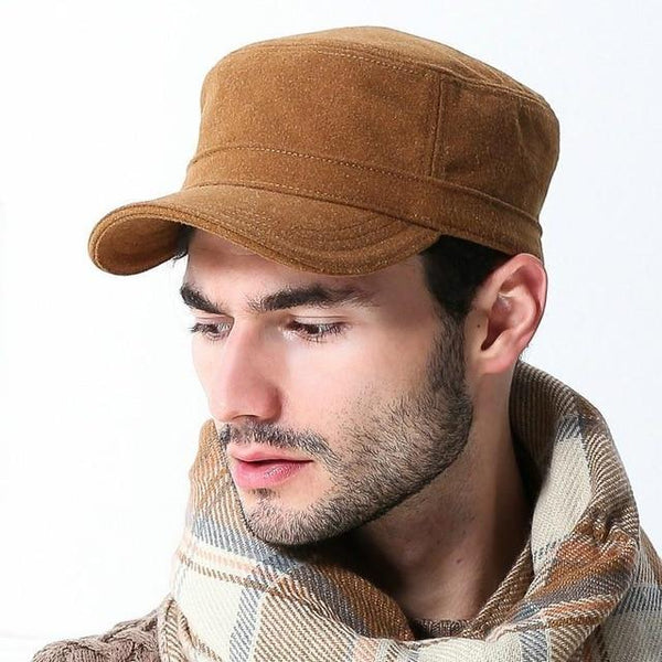 Military Army Gorras Planas Men's Flat Caps and Hats for Winters - SolaceConnect.com