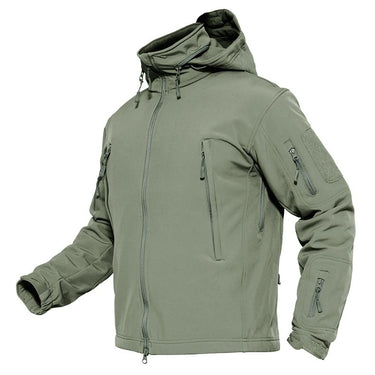 Military Fleece Soft Shell Tactical Waterproof Army Jackets for Men - SolaceConnect.com