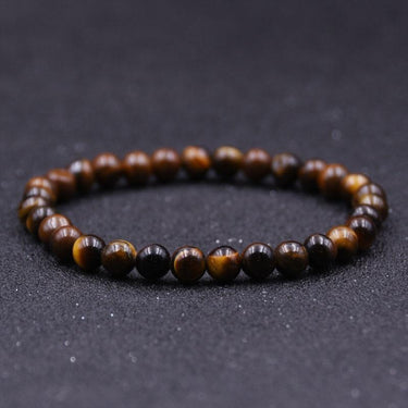 Minimalist Natural Stone Beads Tiger Eye Buddha Yoga Bracelets for Male - SolaceConnect.com