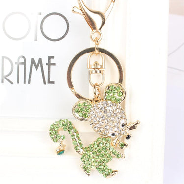 Mixed Color Rat Rhinestone Crystal Charm Purse Pendant & Key Chain - SolaceConnect.com