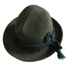 Mixed Green Tyrolean Oktoberfest Chapeau Bavarian Alpine Hat in Wool Felt  -  GeraldBlack.com