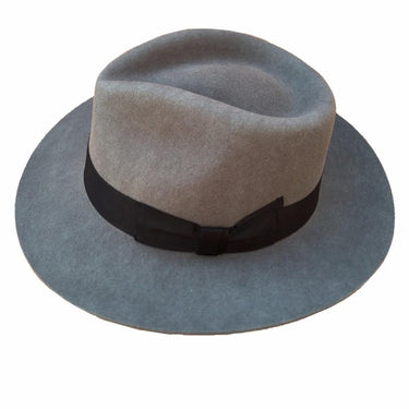 Mobster Designed Classic Grey Men's Wool Felt Godfather Fedora Gangster Hat - SolaceConnect.com