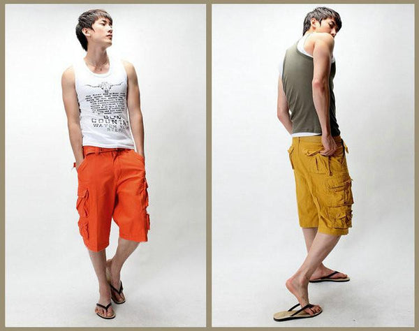 Multi-Pocket Camouflage Men's Casual Loose Knee-Length Shorts for Summer - SolaceConnect.com