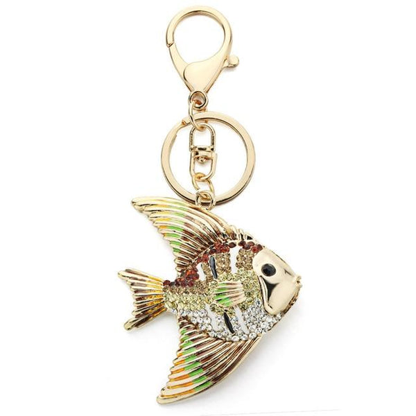 Multicolored Tropical Goldfish Keyrings Keychains Holder for Women Bag - SolaceConnect.com