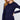 Navy Color Thermal Crew Neck Long Sleeve Knitted Women's Top - SolaceConnect.com