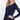 Navy Solid Color Long Sleeve Scoop Neck Thermal Top for Women - SolaceConnect.com