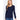 Navy Solid Color Long Sleeve Scoop Neck Thermal Top for Women  -  GeraldBlack.com