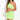 Neon Lime Solid Knit Double Layered Halter Neck Mini Dress with Front Cut Out - SolaceConnect.com