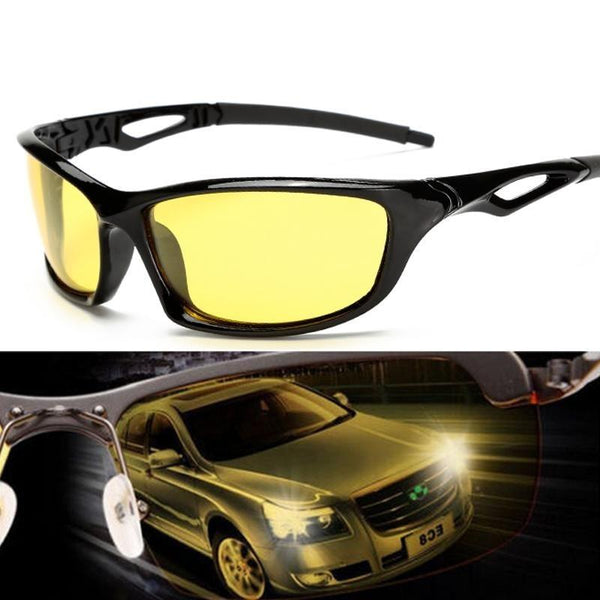 Night Vision Yellow UV400 Driving Headlight Polarized Sunglasses - SolaceConnect.com