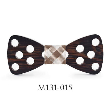 Novelty Fashion Dot Butterfly Handmade Wooden Gravata Bowties for Men - SolaceConnect.com