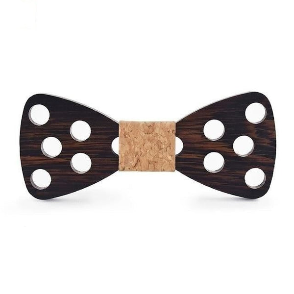 Novelty Fashion Dot Butterfly Handmade Wooden Gravata Bowties for Men  -  GeraldBlack.com