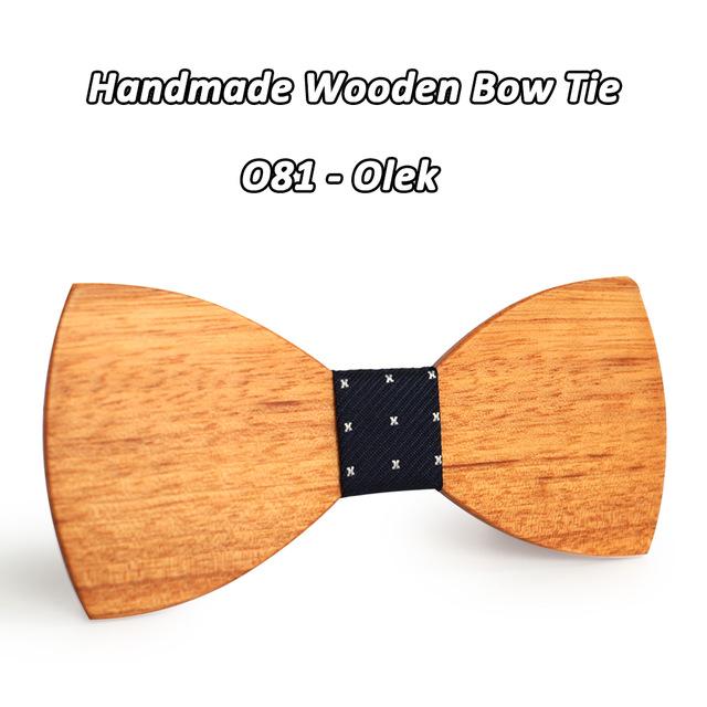 Novelty Fashion Wooden Butterfly Gravata Necktie Bowtie for Suit Shirt - SolaceConnect.com