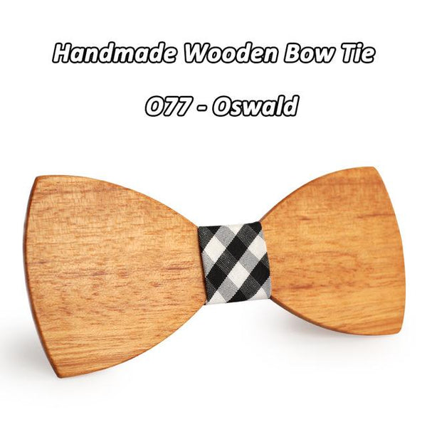 Novelty Fashion Wooden Butterfly Gravata Necktie Bowtie for Suit Shirt - SolaceConnect.com