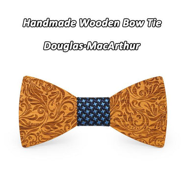 Novelty Men's Corbata Gravatas Accessories Wooden Neck Bowtie - SolaceConnect.com
