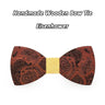 Novelty Vintage Style Festival Accessories Yellow Wooden Bow Ties - SolaceConnect.com