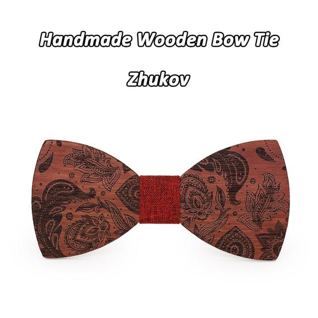 Novelty Vintage Style Festival Accessories Yellow Wooden Bow Ties - SolaceConnect.com
