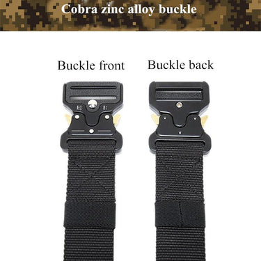 Nylon Canvas Quick-Release Metal Buckle Army Tactical Belt for Men - SolaceConnect.com