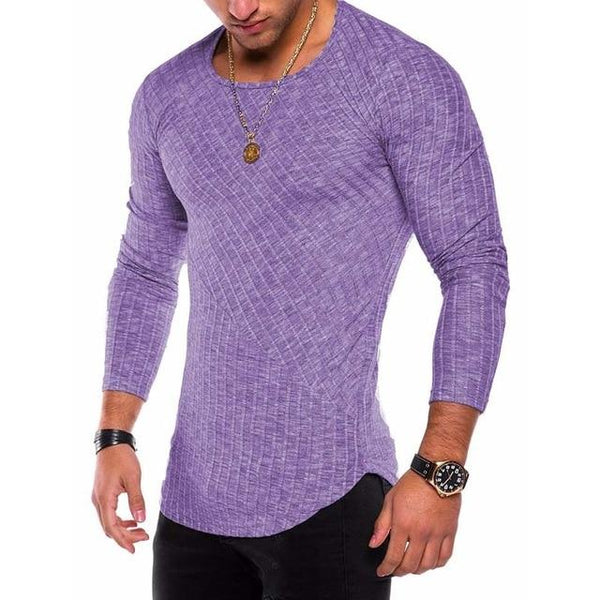 O-Neck Casual Slim Fit Solid Knitted Sweater for Men in Size S-4XL - SolaceConnect.com