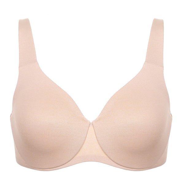 Oatmeal Heather Non-padded Full Coverage Underwire Bra for Women  -  GeraldBlack.com