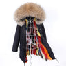 Office Lady Fashion Fur Collared Thick Jacket with Removable Fur Lining  -  GeraldBlack.com