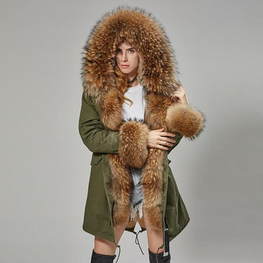 Office Style Winter Warm Women's Solid Fox Fur Slim Zipper Coats & Jackets  -  GeraldBlack.com