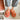 Orange Fluffy Fur Cross Band Fuzzy Slides House Slippers for Women  -  GeraldBlack.com